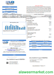 Fallbrook Public Utility District utility business bill, SCR